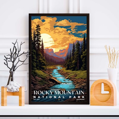Rocky Mountain National Park Poster, Travel Art, Office Poster, Home Decor | S7 - image5
